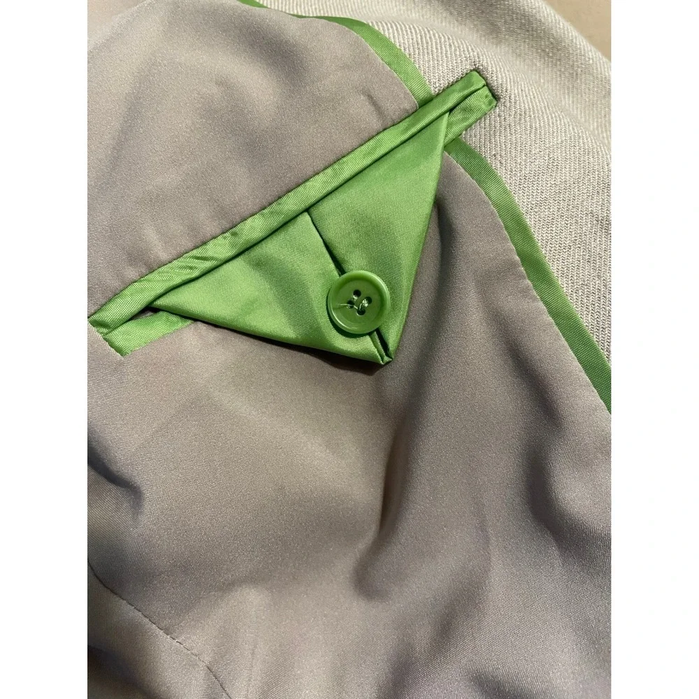 J Crew Linen Suit Set Women's Size 8P Cream Blazer and Size 6P Pants